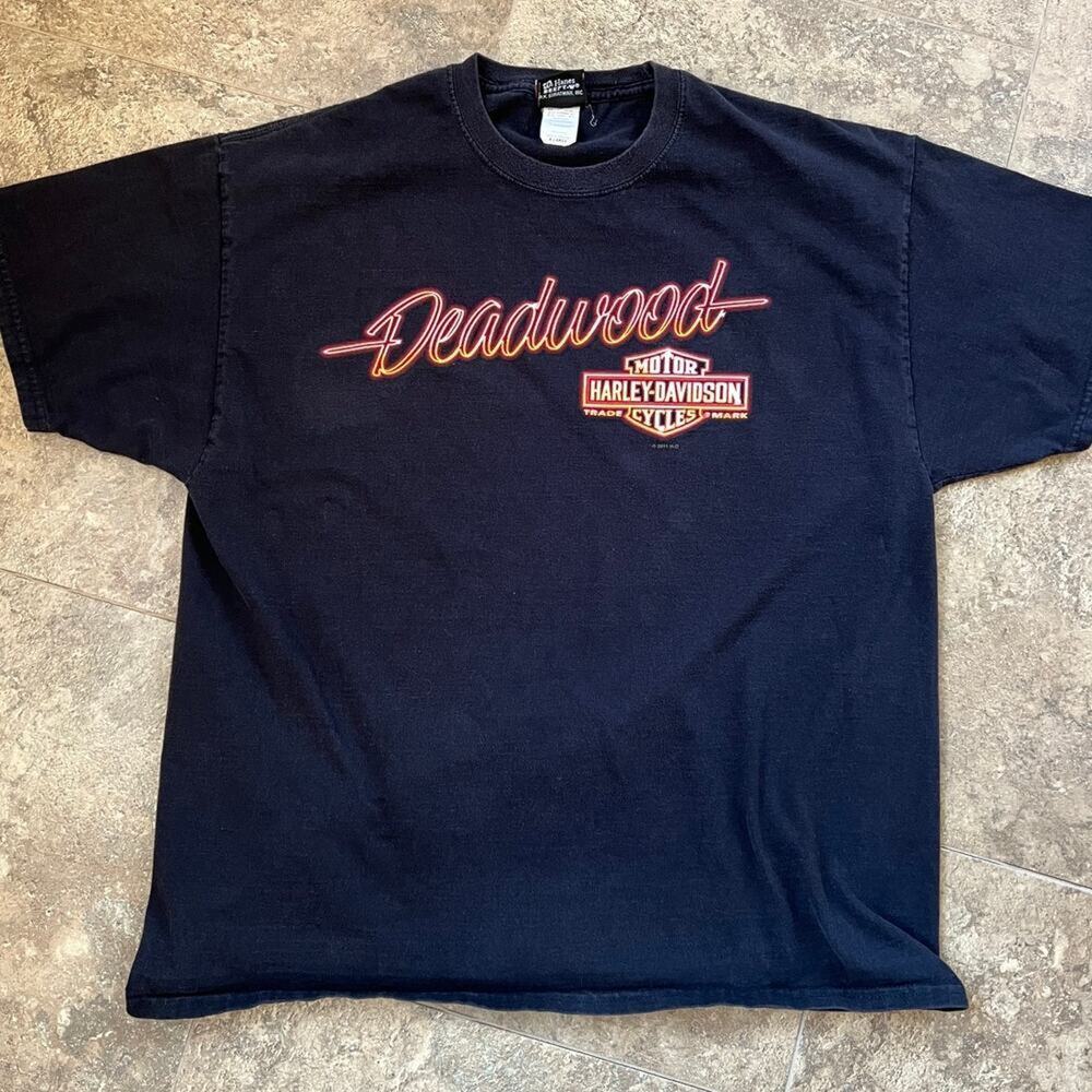 Harley Davidson Short Sleeve Crewneck Deadwood T-shirt, Men's XL